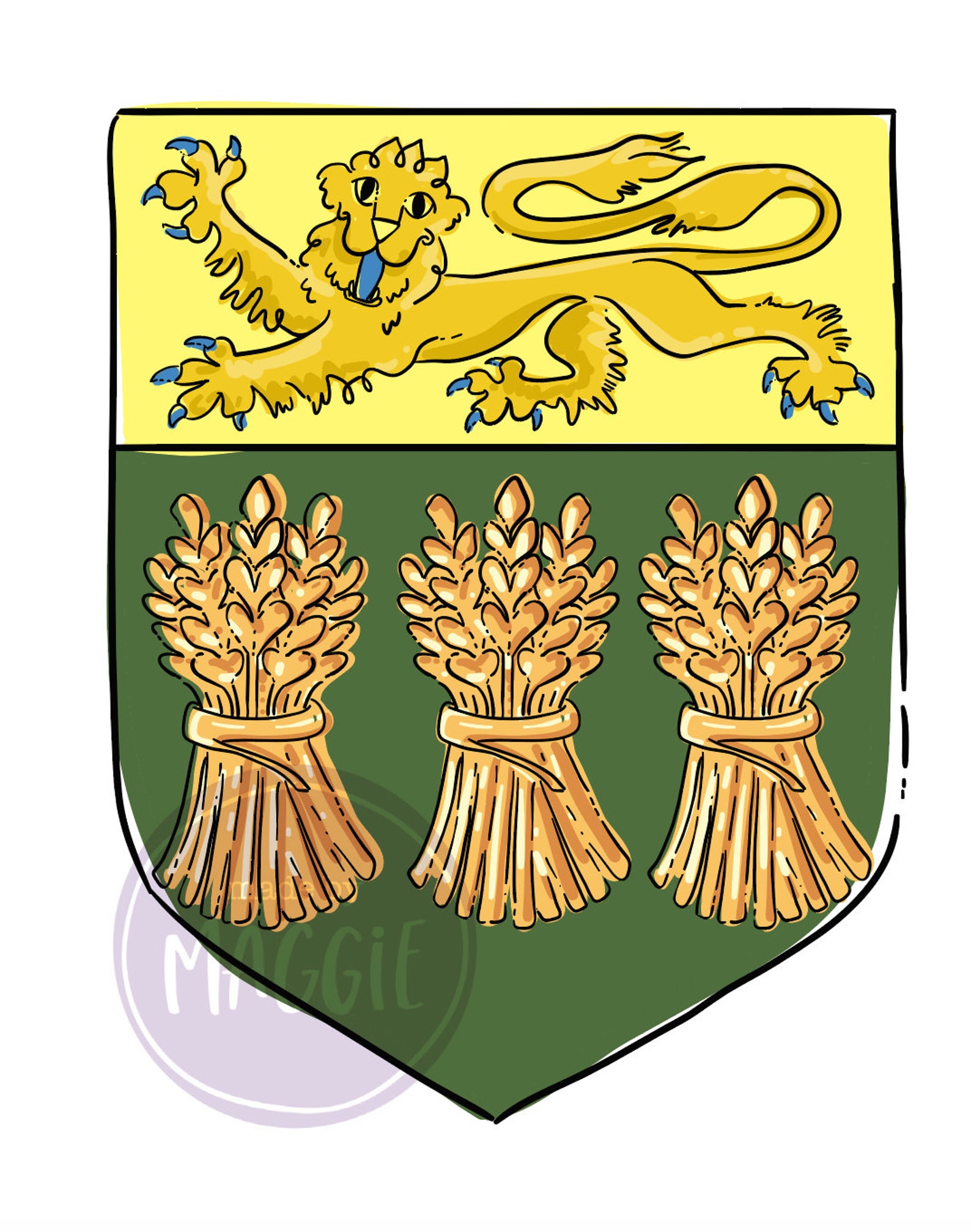 Saskatchewan Provincial Crest Canadian Shield Land of the Etsy