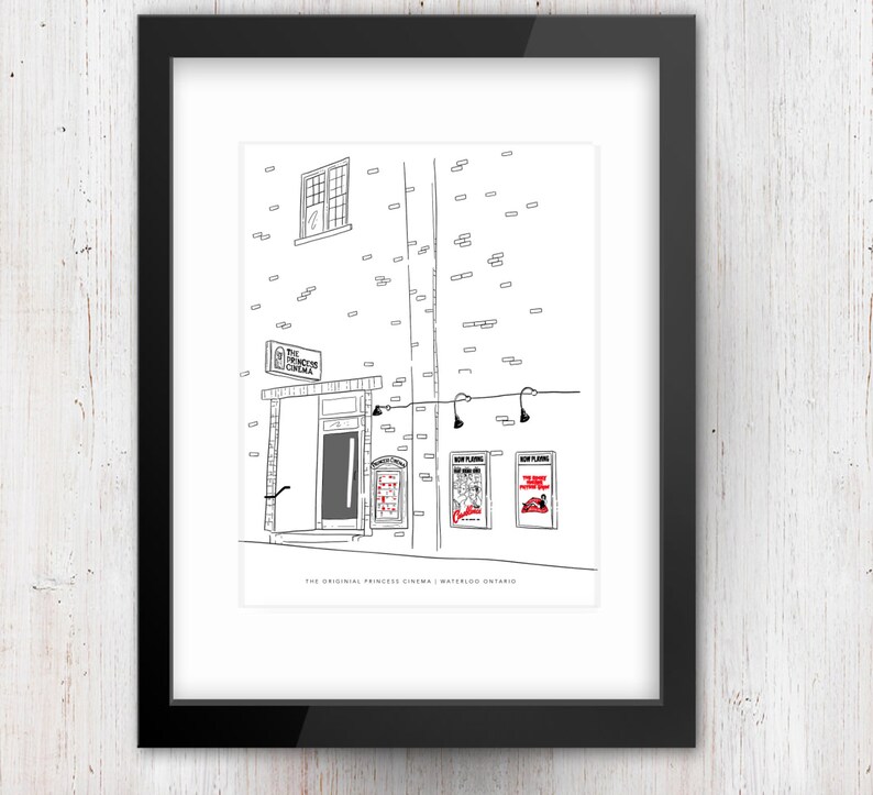 The Princess Cinema Waterloo Ontario Independent Cinema Etsy