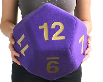 Large Stuffed D12 - Made to Order
