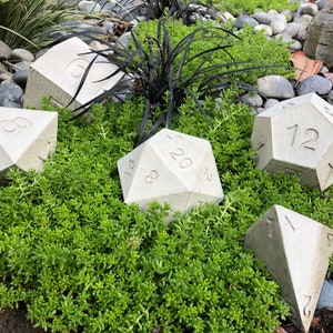 DIY Concrete Garden Dice Instructions - Instant Download