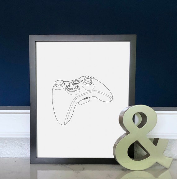 XBOX 360 Controller Print Video Game Wall Decor Printable | Etsy