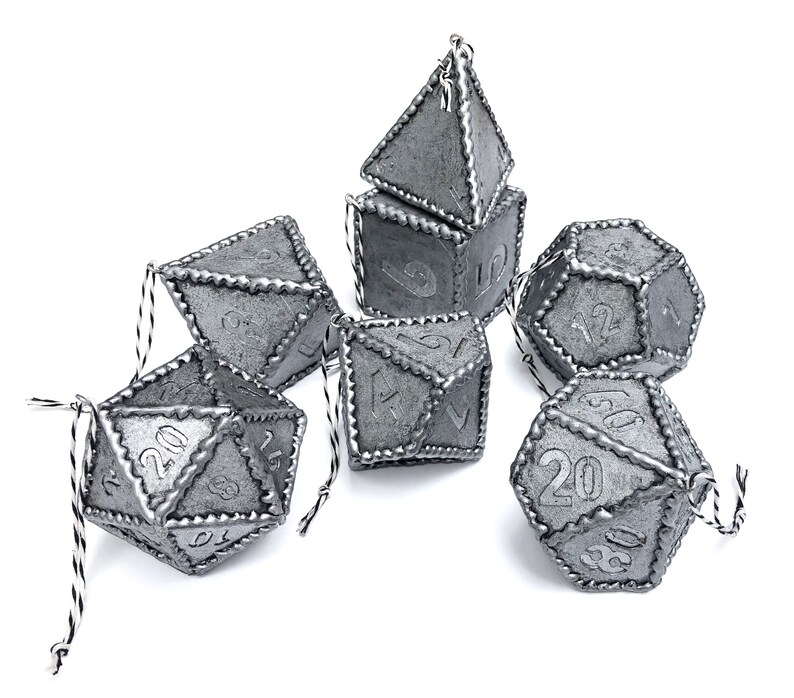 SET OF SEVEN Dnd Dice Tree Ornaments Etsy