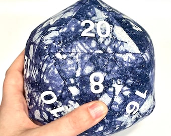 Black and White Stuffed D20