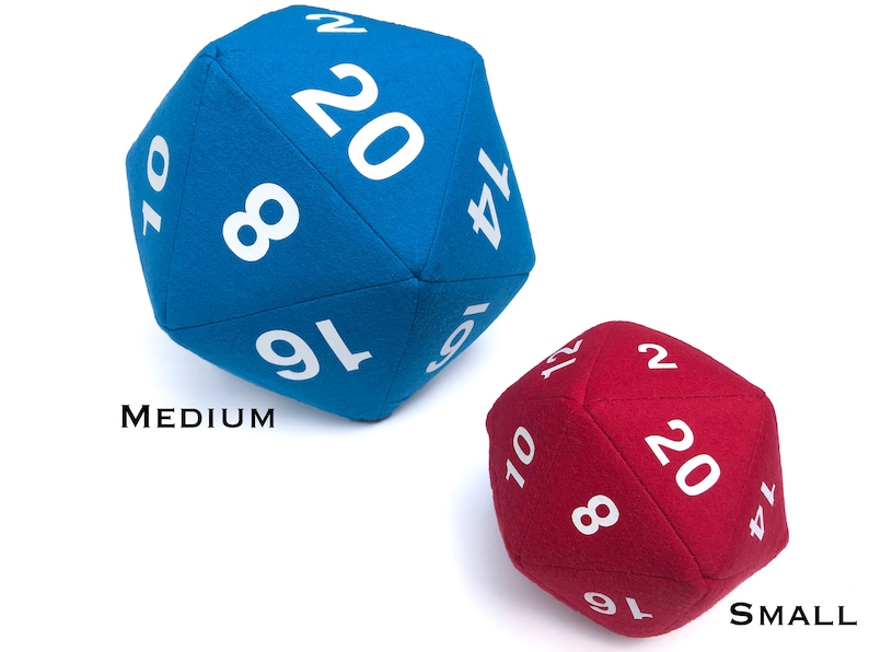 Custom Giant Plush DnD Dice Small Giant D20 DnD Dice Etsy