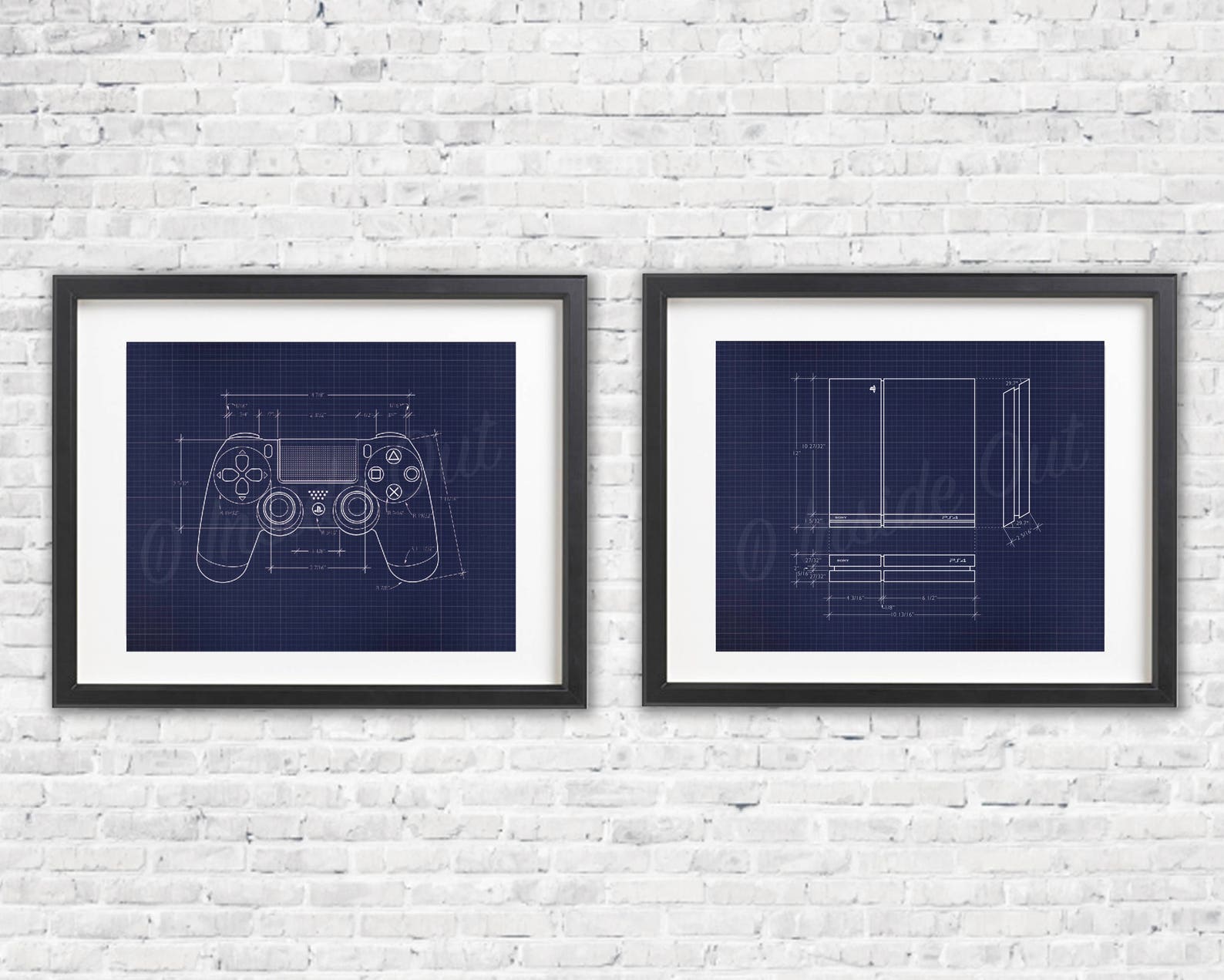 Blueprint Video Game Decor Printable Two Print PS4 Gift | Etsy