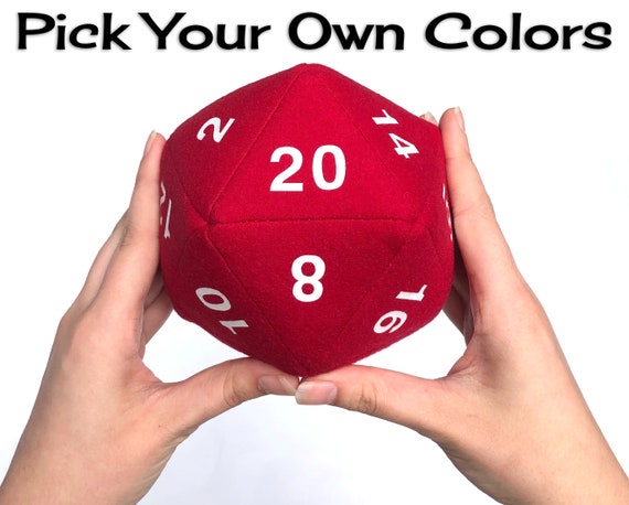giant d20 plush