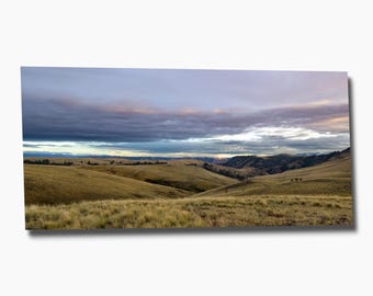 Zumwalt Prairie Sunset Photography | Eastern Oregon Landscape Wall Art | High-Definition Metal Print & Canvas | Wide Open Spaces Decor