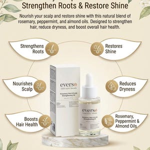 Rosemary Scalp Treatment Oil – Strengthen Roots & Restore Shine