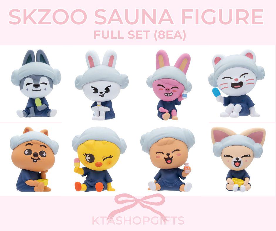 Stray Kids SKZOO Sauna Figure Mascot Full Set of 8 | K-pop