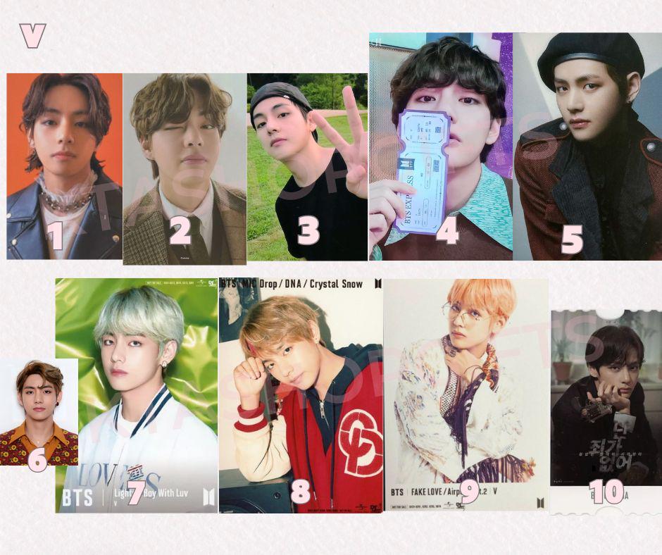 BTS Official Photocards/ Photos | Jin Suga Jhope RM Jimin V JK | K