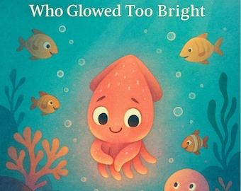 Printable PDF Suki the Strawberry Squid Ebook for Bedtime story, Instant Download