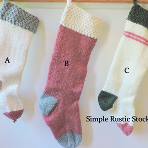 Chunky Yarn Hand Knitted Stocking Workshop July 16 2:30pm
