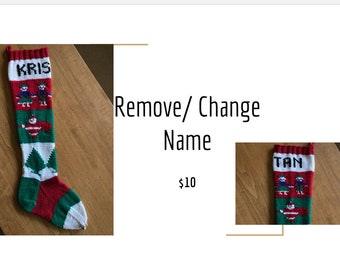 Replace/remove Personalization on stocking