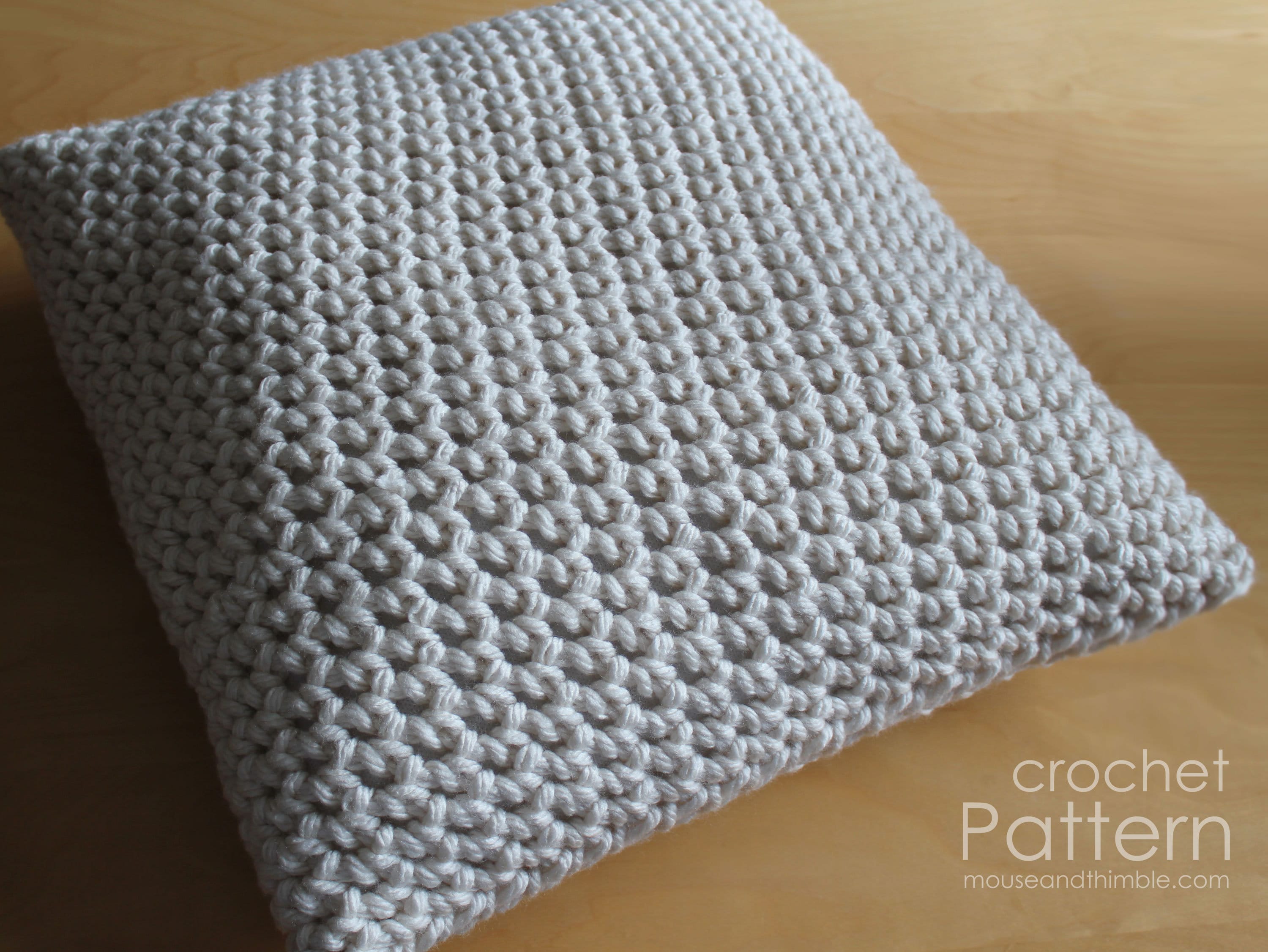 Bulky Cushion Crochet PATTERN Plain Solid Pillow Cover Easy Etsy