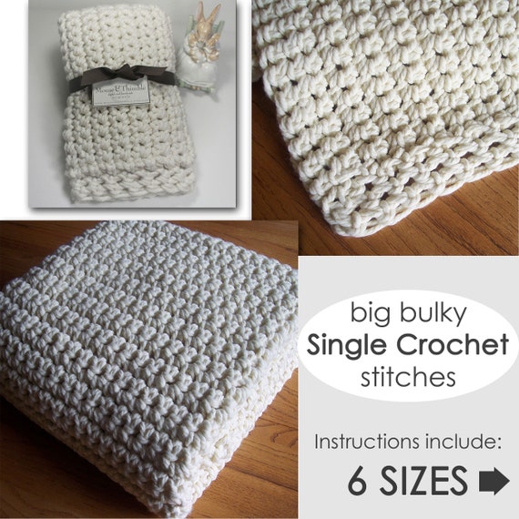 How To Hand Crochet A Big Yarn Blanket – Mama In A Stitch