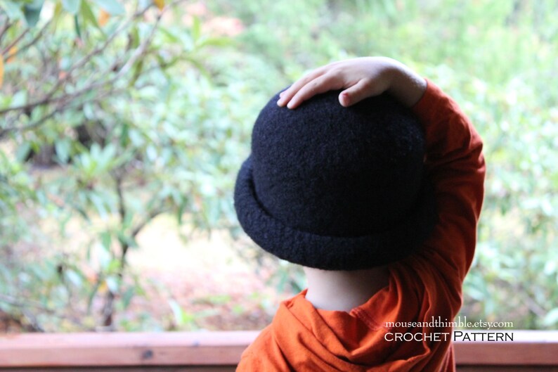 Felted Hat Crochet PATTERN, Wool Derby Bowler Caps, Easy Felting ...