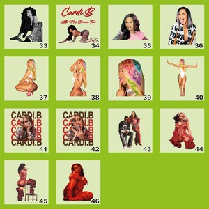 Cardi B Little Miss Drama DTF Transfer, Cardi B Graphic Artwork Ready To Press Heat Transfer Print For Fabric bild 5