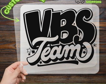 VBS Team DTF Transfer, Ready To Press, Vacation Bible School Iron On, Summer Camp Heat Transfer, VBS Group T-Shirt Decal