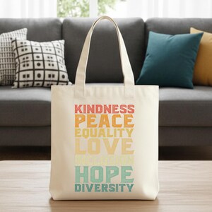 Kindness Peace Equality Love DTF Transfer, Retro Inclusion Hope Diversity Heat Press Transfer, Vintage Inspirational Social Justice Art image 17