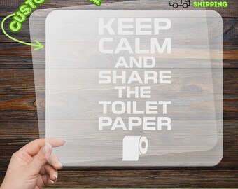 Keep Calm and Share The Toilet Paper DTF Transfer - Ready to Press Funny DTF - Toilet Paper Shortage DTF for T-Shirts & Hoodies