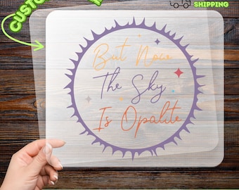 But Now The Sky Is Opalite DTF Transfer, Celestial Solar Eclipse Ready To Press, Boho Astronomy Iron On