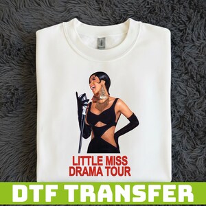 Cardi B Little Miss Drama DTF Transfer, Cardi B Graphic Artwork Ready To Press Heat Transfer Print For Fabric bild 7