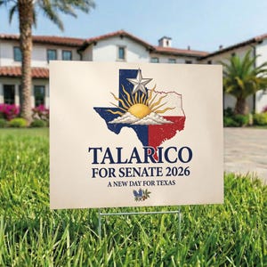 Talarico for Senate Yard Sign, Texas Senate Election Sign, James Talarico Political Lawn Sign, Support Talarico, Texas Yard Decor