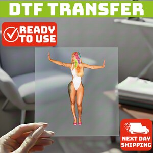 Cardi B Little Miss Drama DTF Transfer, Cardi B Graphic Artwork Ready To Press Heat Transfer Print For Fabric bild 19