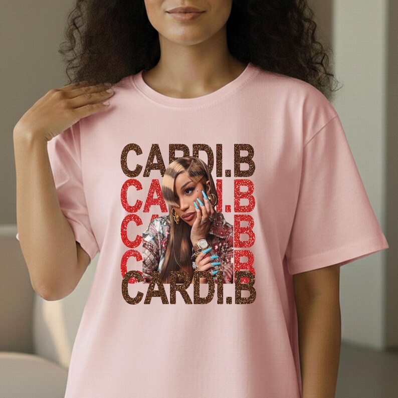 Cardi B Little Miss Drama DTF Transfer, Cardi B Graphic Artwork Ready To Press Heat Transfer Print For Fabric bild 13