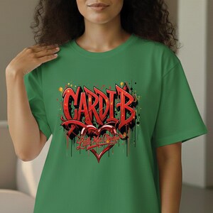 Cardi B Little Miss Drama DTF Transfer, Cardi B Graphic Artwork Ready To Press Heat Transfer Print For Fabric bild 15