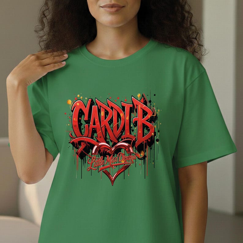 Cardi B Little Miss Drama DTF Transfer, Cardi B Graphic Artwork Ready To Press Heat Transfer Print For Fabric bild 15