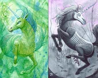 Fantasy Art Prints- Kelpie Set - 5x7 Open Edition Prints - Choose Your Print - Fantasy Kelpie Art