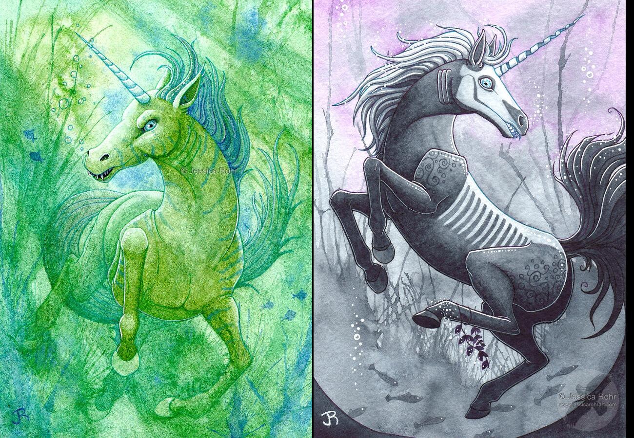 Fantasy Art Prints Kelpie Set 5x7 Open Edition Prints Choose Your Print