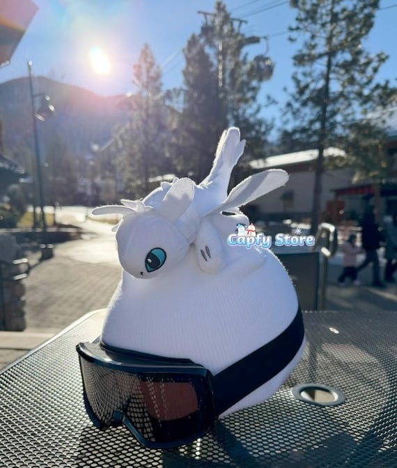 White Dragon Ski Helmet Cover - Fun Accessory, Fits Kids and Adults,  Snowboard & Bike Helmets - Etsy