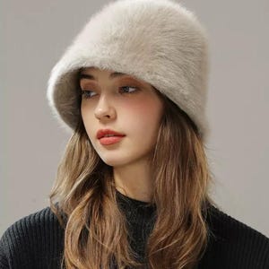 Soft Fluffy Winter Hat for Women | Cozy Fall Autumn Fisherman Cap | Warm Knit Beret