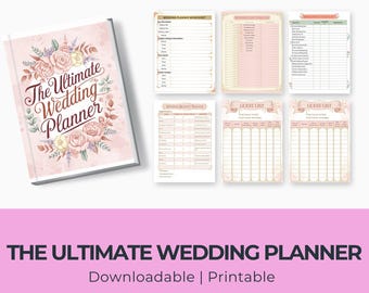 The Ultimate Wedding Planner 2026 - Complete Guide for Wedding Planning, Budget Tracker, Guest List, Vendor Contact, and Timeline