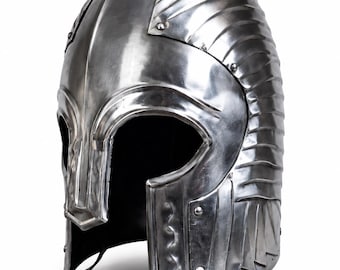 Steel Elven Warrior medieval Helmet – LARP, Cosplay, Renaissance Fair