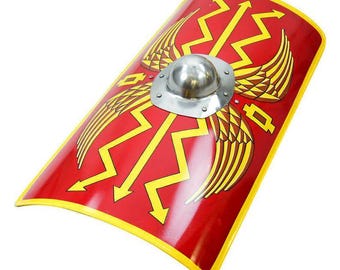 Roman Scutum Handmade Shield Legionary for LARP Reenactment Shield