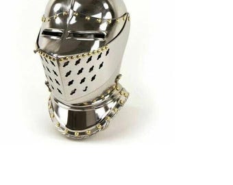 Medieval European knight SCA LARP  Tournament Close Armor Helmet
