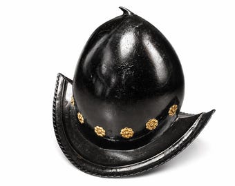 Medieval Steel 19th Century 1580 Spanish Morion Helmet for Larp/SCA , Cosplay