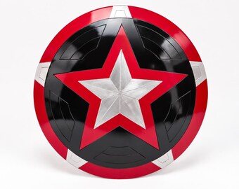 Medieval Battle Ready Knight's Replica of Captain America Shield-Rustic Medieval Shield