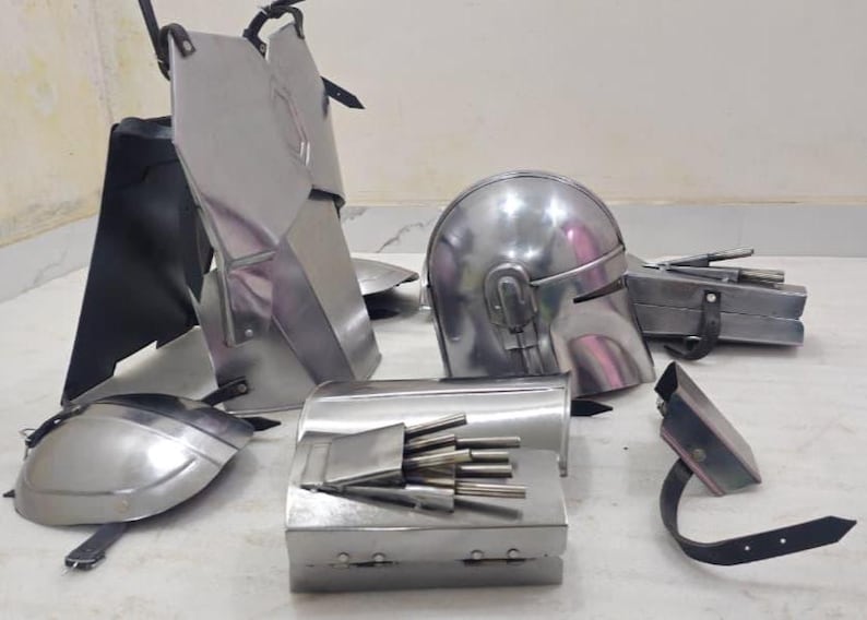 Mandalorian Inspired Full Beskar Armor Set Din Djarin Cosplay Costume Star Wars Bounty Hunter Outfit Wearable Kit image 6