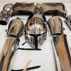 Mandalorian Inspired Full Beskar Armor Set Din Djarin Cosplay Costume Star Wars Bounty Hunter Outfit Wearable Kit image 1