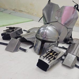 Mandalorian Inspired Full Beskar Armor Set Din Djarin Cosplay Costume Star Wars Bounty Hunter Outfit Wearable Kit image 5