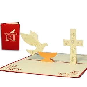 LIN17128, LINPopUp®, Pop Up 3D Card, Communion, Greeting Card Baptism, N102