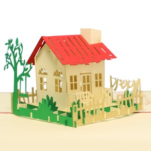 LIN17074, LINPopUp®, cartão pop-up, cartão de felicitações pop-up, mudança de parabéns, casa de cartão pop-up, vale-presente, vale-presente, N54