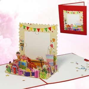 LIN17761, LINPopUp®, carte pop-up, buono viaggio pop-up, carta buono 3D compleanno, compleanno, viaggio, buono individuale, N502