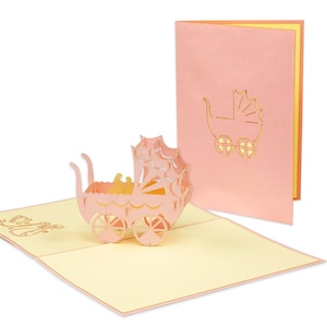 LIN17611, LINPopUp®, cartes naissance, cartes voeux naissance, cartes voeux naissance, carte pop up bébé, carte naissance, naissance fille, N90