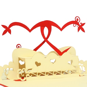 LIN17815, LINPopUp®, Tarjetas POP Up San Valentín, Tarjeta Pop Up Amor, Boda, Tarjetas Plegadas San Valentín, Regalo Dinero, Corazones, N75