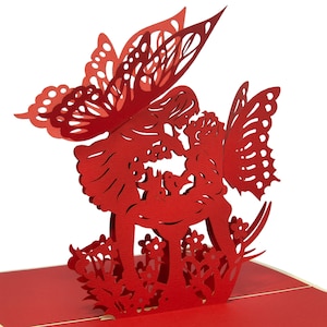 LIN17306, LINPoUp®, Biglietto pop-up 3D, Biglietto di San Valentino, Biglietto di nozze, N69
